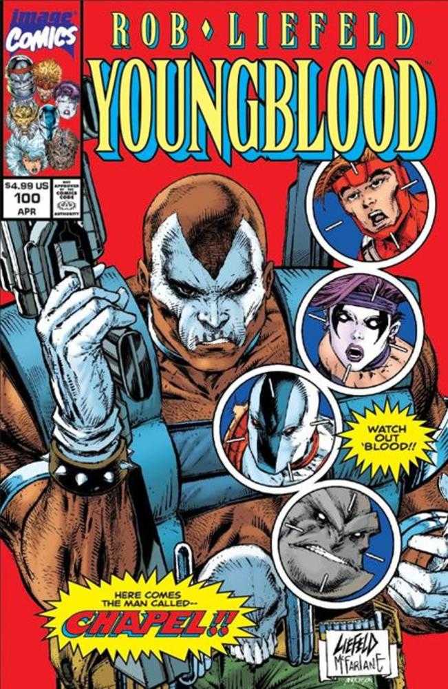 Youngblood #100 Cover G Rob Liefeld & Todd McFarlane Retro Variant