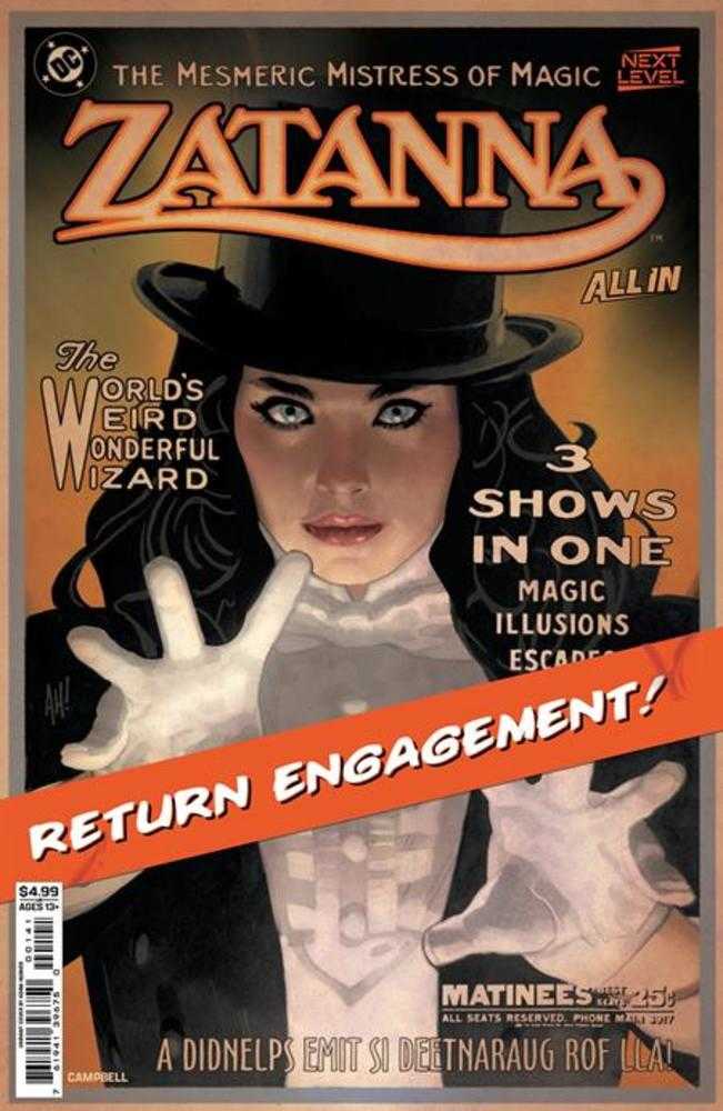 Zatanna (2026) #1 Portada C Adam Hughes Variantes en Cartulina