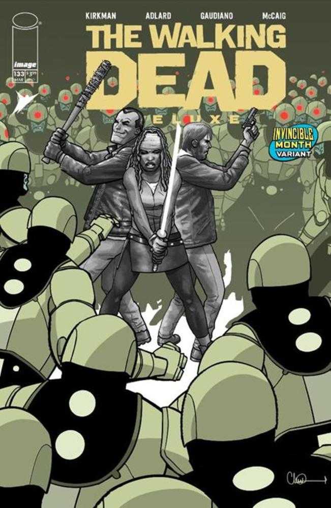 Walking Dead Deluxe #133 Portada E David Finch & Dave Mccaig Invincible Team Up Variante (Madura)