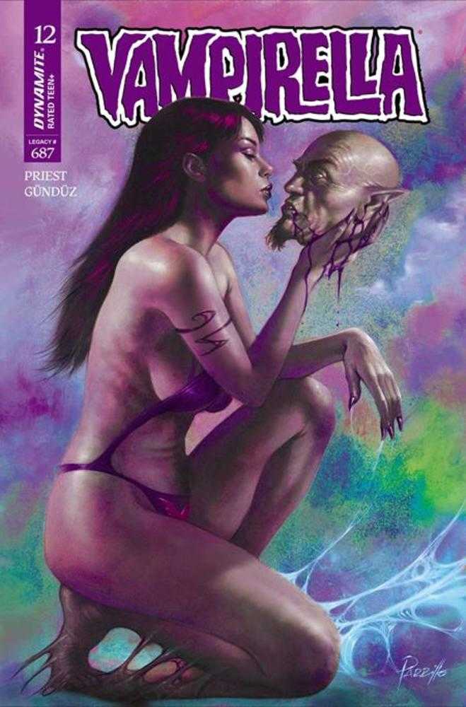 Vampirella #12 Portada M Lucio Parrillo Variante Ultravioleta