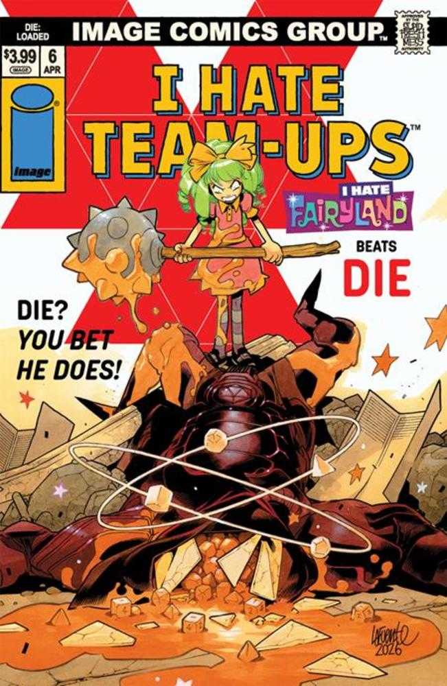 Die Loaded #6 Portada C Davide Lafuente I Hate Fairyland Team Up Variante (Madura)