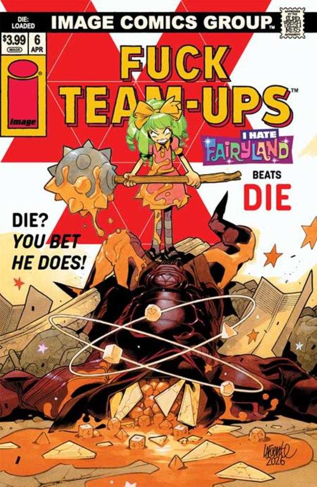 Die Loaded #6 Portada D Davide Lafuente I Hate Fairyland Team Up Variante NSFW (Madura)