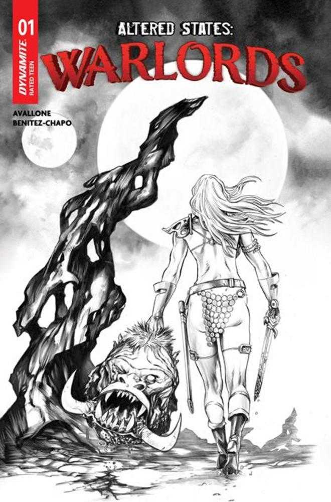 Altered States Warlords #1 Cover J 1 in 10 Mike Rooth Line Art Variant