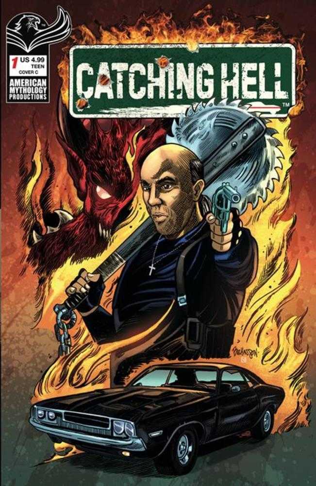 Catching Hell Feat Reggie Bannister #1 Cover C Buz Hasson Variant Previously Solicted Thru Diamond