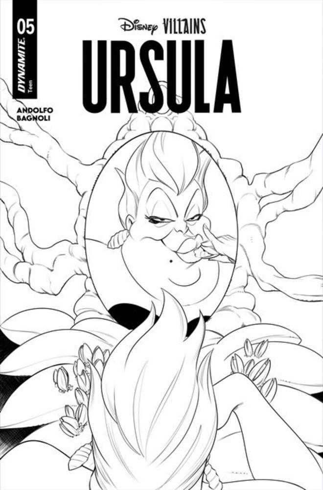 Disney Villains Ursula #5 Cover G 1 in 10 Robert Quinn Line Art Variant