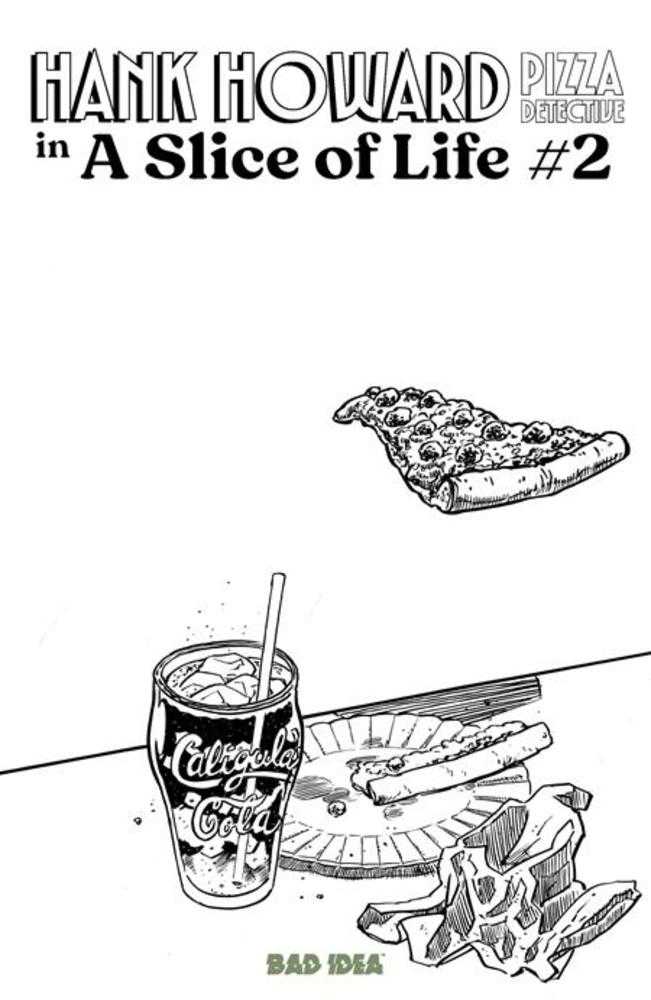 Hank Howard Pizza Detective A Slice Of Life #2 (Of 2) Cover C David Lapham Pizza Sketch Variant