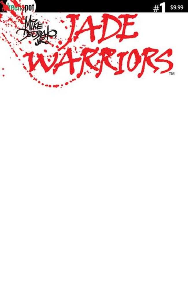 Jade Warriors #1 Cover C Blank Sketch Variant