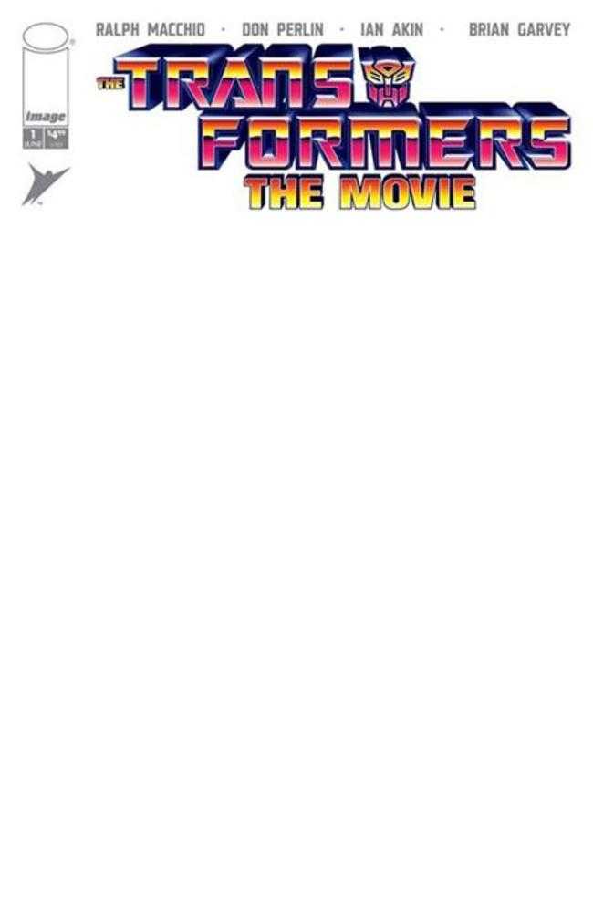 Transformers The Movie 40 Th Anniversary Edition #1 (Of 3) Cover D Blank Sketch Variant