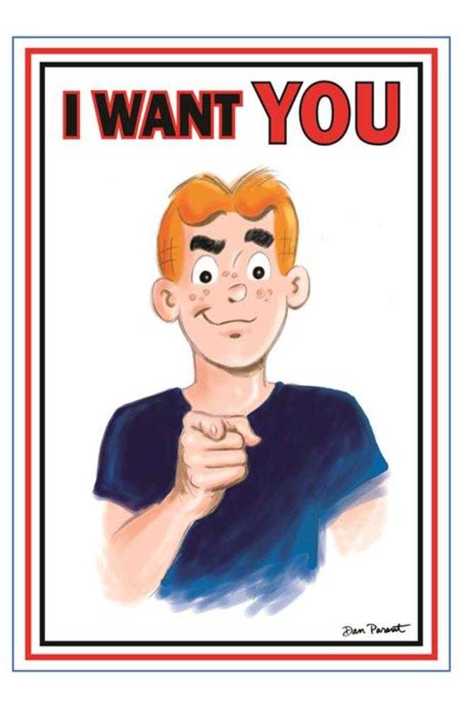 Archie Comics Celebrates Americas 250 Th (One Shot) Cover F Dan Parent Uncle Sam Poster Foil Full Art  Variant
