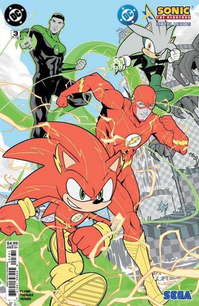 DC X Sonic The Hedgehog The Metal Legion #3 (Of 5) Cover C Travis Mercer Card Stock Variant