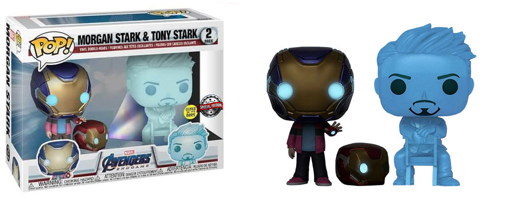 Morgan Stark &amp; Tony Stark (Glow in the Dark, Endgame) 2-pk - Special Edition Exclusive