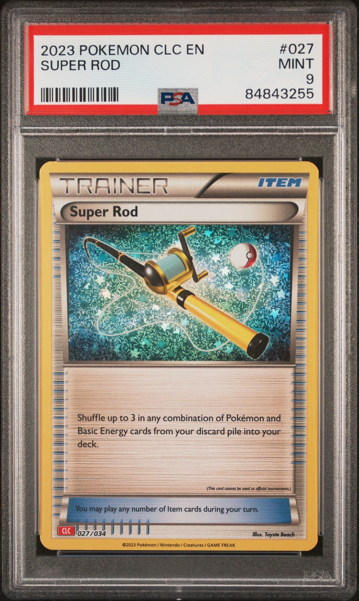 2023 POKEMON CLASSIC CHARIZARD &amp; HO-OH ex DECK SUPER ROD #27 PSA 9