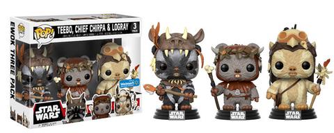 Teebo, Chief Chirpa &amp; Logray (Ewoks) 3-pk - Walmart Exclusive