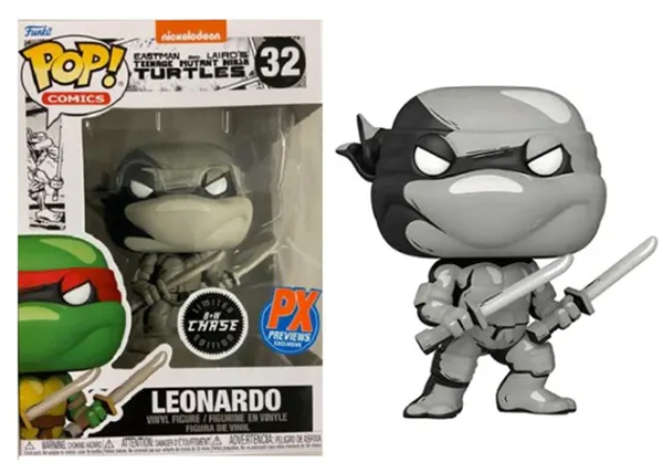 Leonardo (Black &amp; White, Comics, Teenage Mutant Ninja Turtles) 32 - Previews Exclusive **Chase**