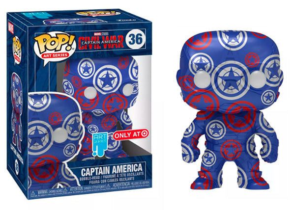 Captain America (Blue, The Avengers, Artist Series, No Stack) 36 - Target Exclusive