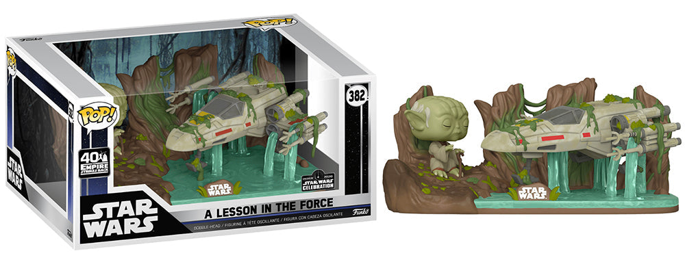 A Lesson in the Force (Yoda &amp; X-Wing) 382 - 2020 Star Wars Celebration Exclusive [light damage]