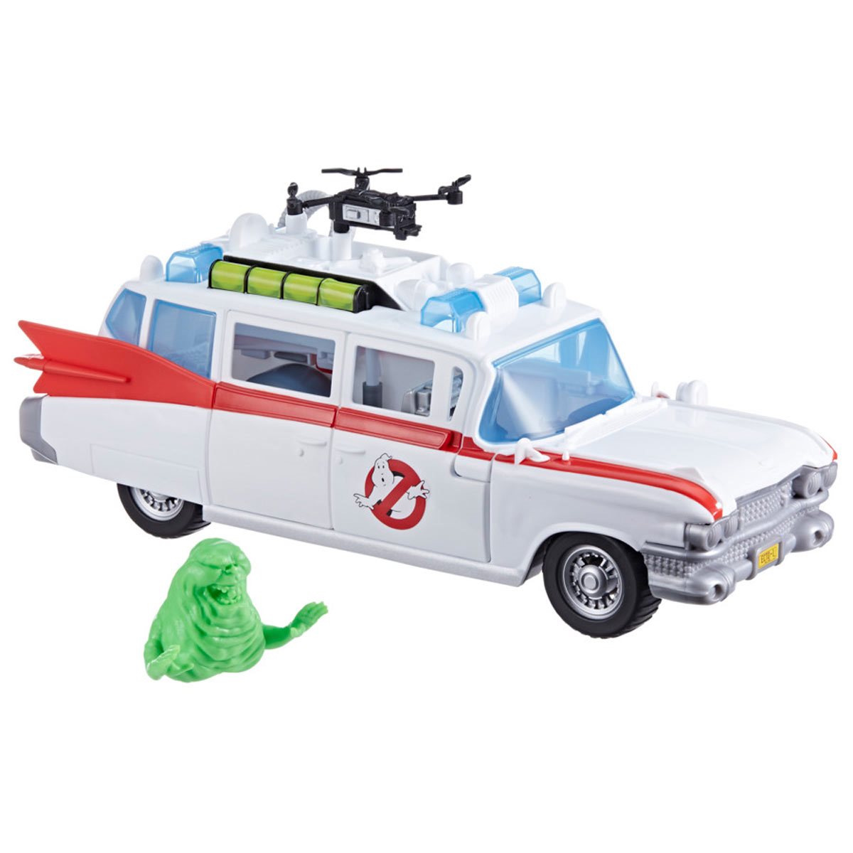 Ghostbusters Track &amp; Trap Ecto-1 Toy Vehicle with Fright Features Ecto-Stretch Tech Slimer