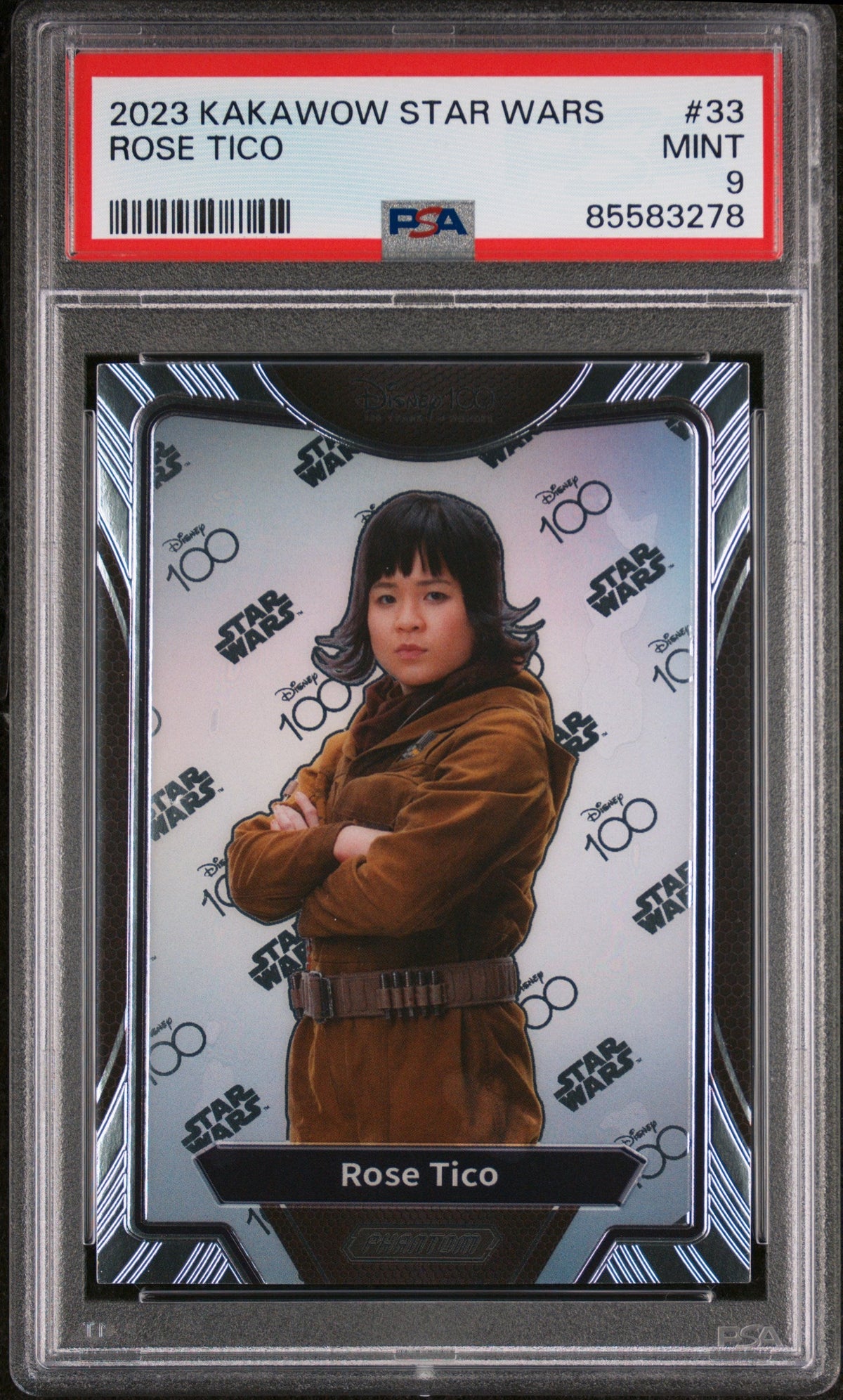2023 KAKAWOW PHANTOM DISNEY 100 STAR WARS ROSE TICO  #33 - PSA 9