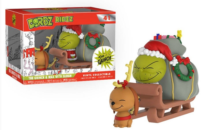 Dorbz Ridez The Grinch &amp; Max w/ Sleigh (Dr. Seuss) 41