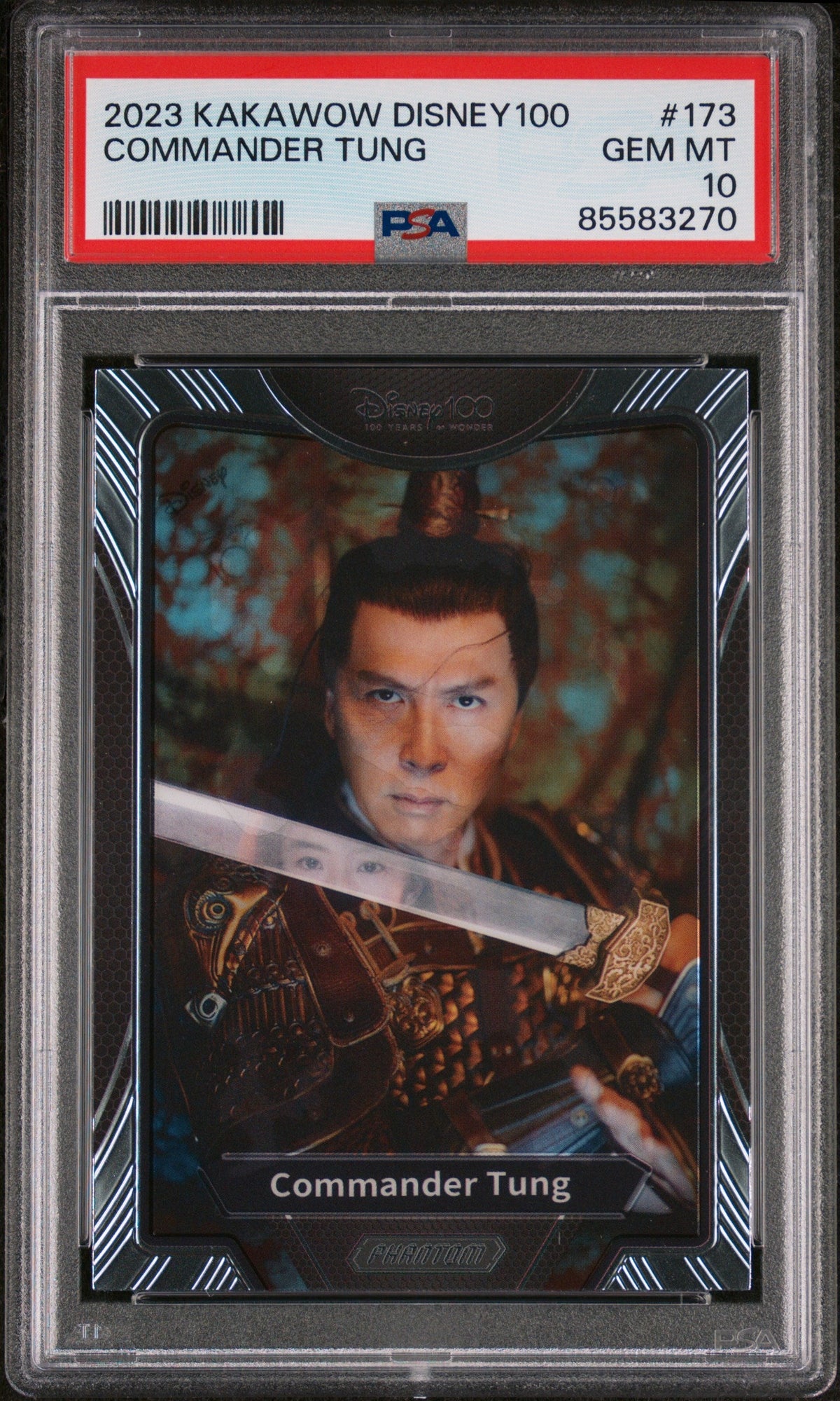 2023 KAKAWOW PHANTOM DISNEY 100 WONDROUS CHARACTER COMMANDER TUNG 173 PSA 10