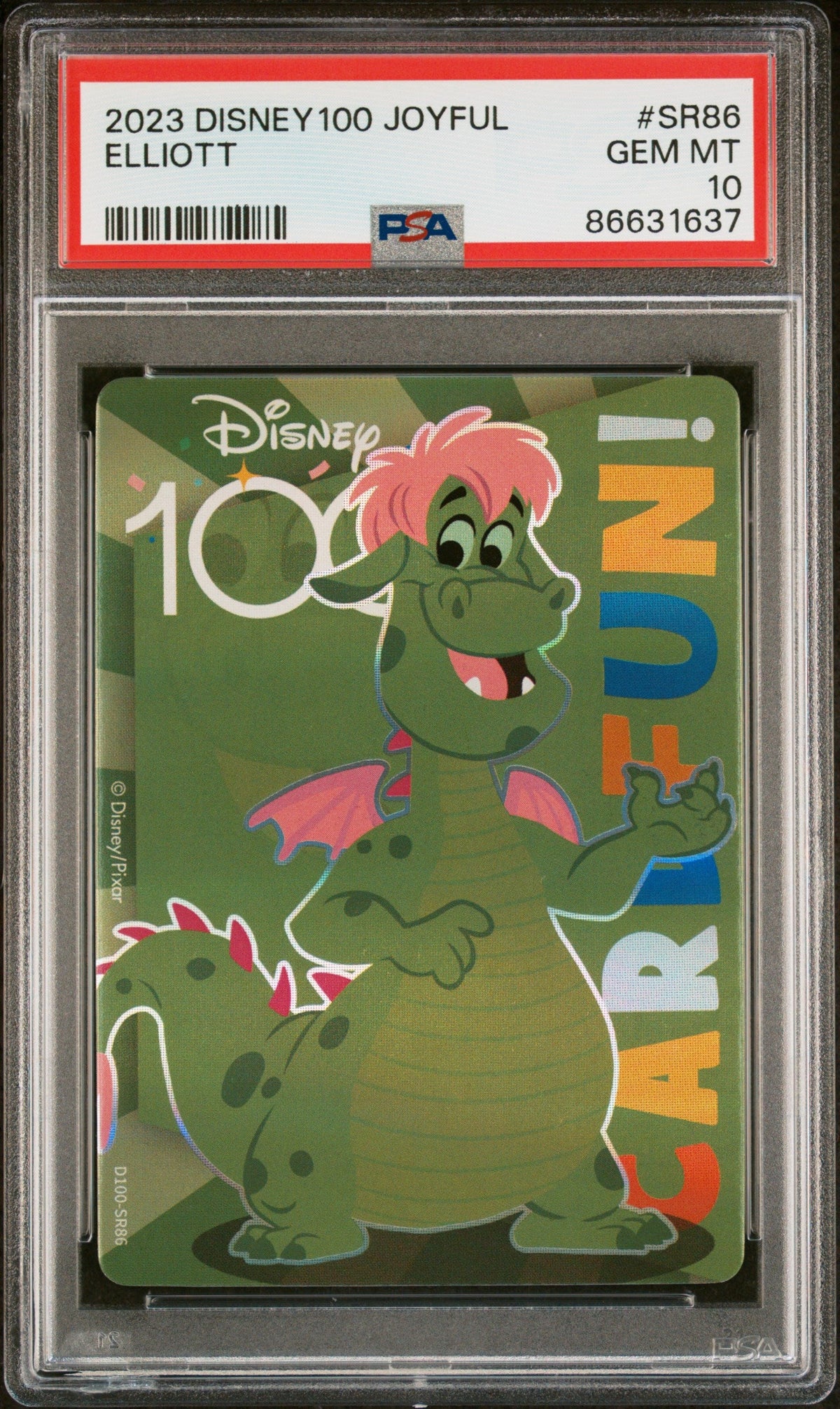 2023 CARD FUN DISNEY 100 JOYFUL ELLIOTT SR86 PSA 10