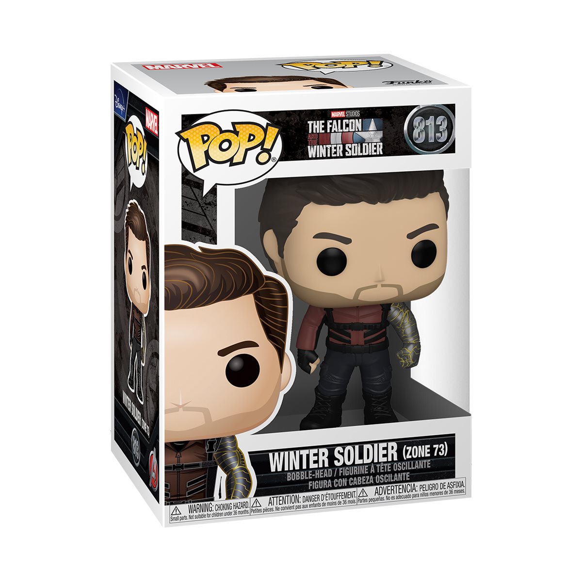 Pop! Marvel: The Falcon And The Winter Soldier - Winter Soldier (Zone 73) #813 Vinyl Figure
