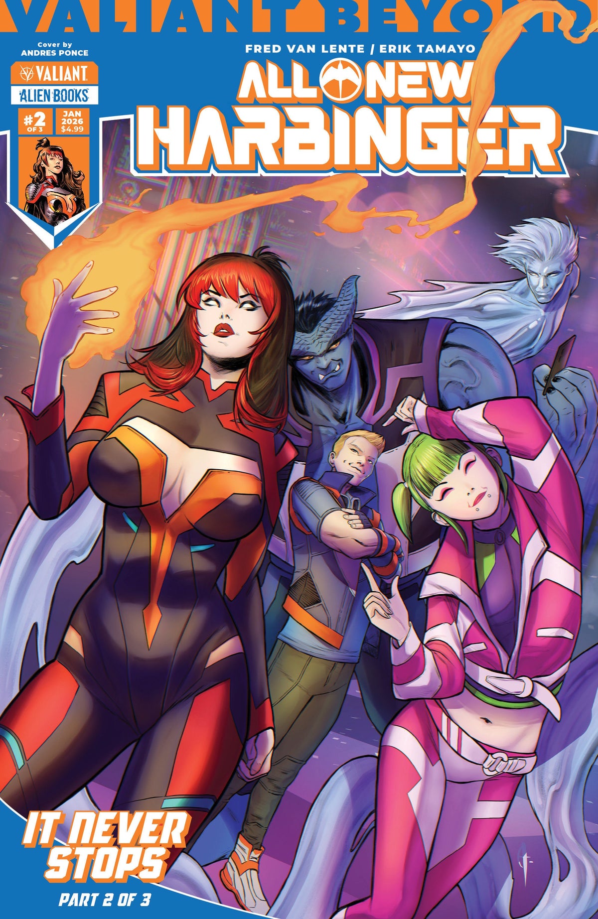 Valiant Beyond: All New Harbinger #5 No se detiene #2 Portada A (Ponce)
