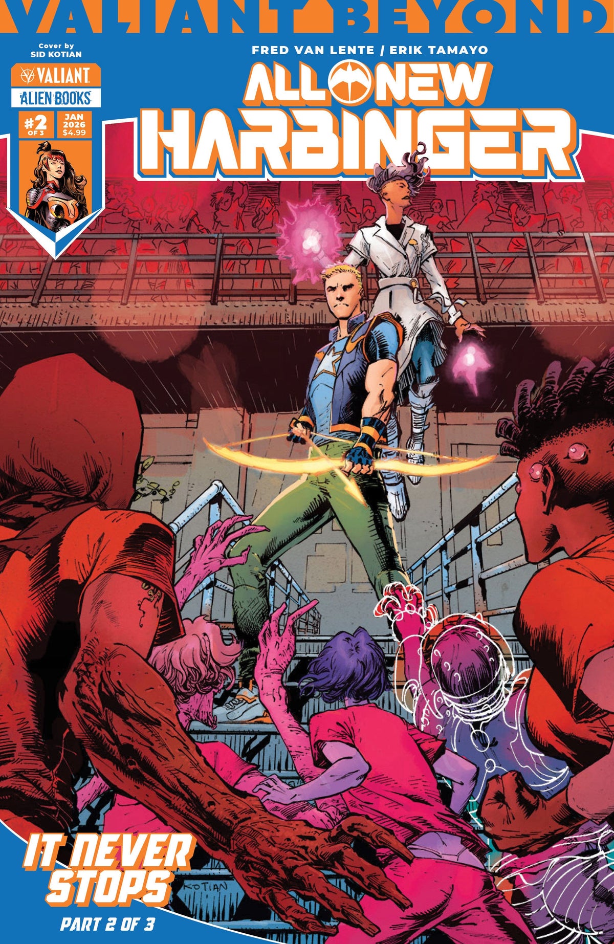 Valiant Beyond: All New Harbinger #5 No se detiene #2 Variedad B (Kotian)