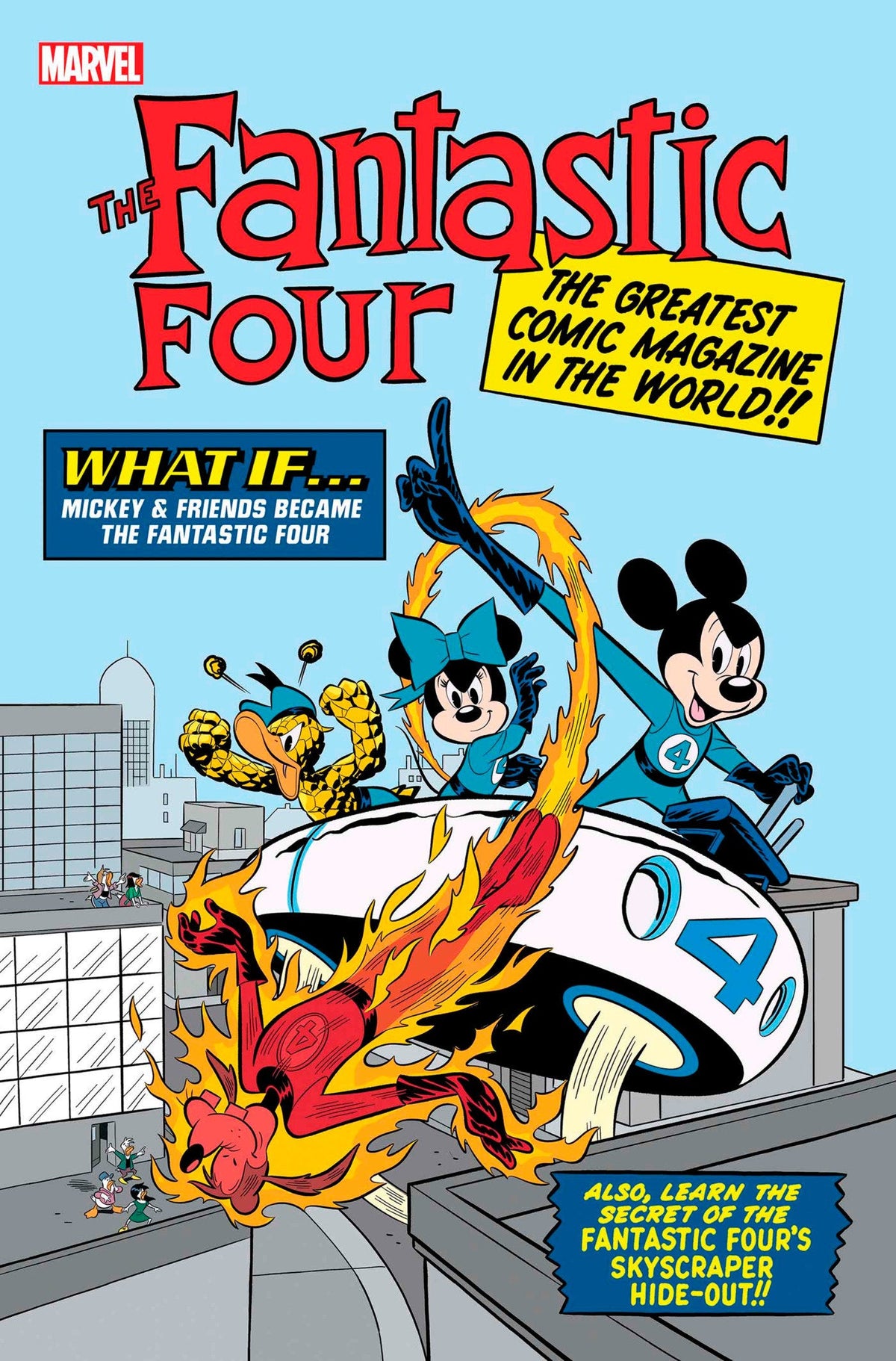 Fantastic Four #28 Francesco D&#39;Ippolito Disney What If? Fantastic Four Homage Va Riant