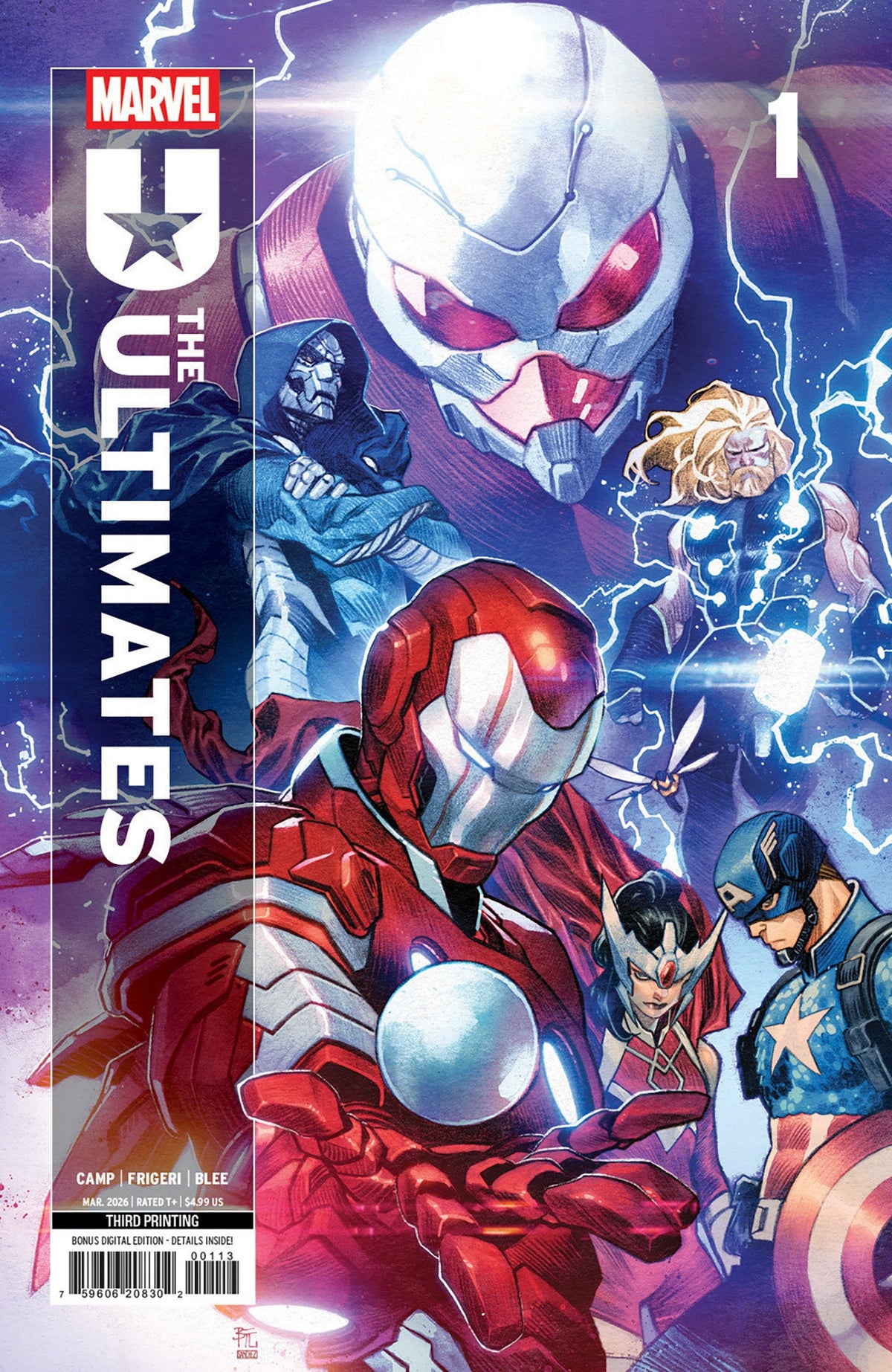 Ultimates #1 Ruan Dike Edición Variante 3ra Impresión