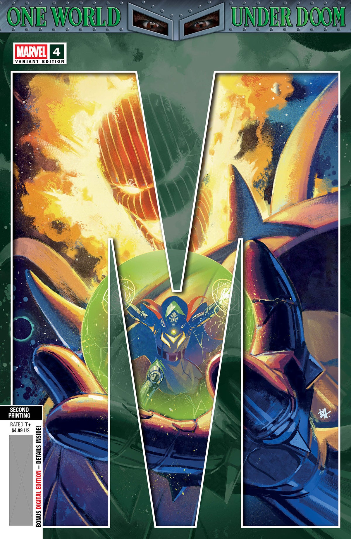 One World Under Doom #4 Ben Harvey 2.ª variante de impresión