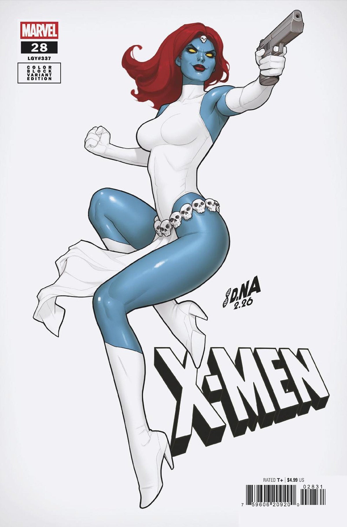 X-Men #28 David Nakayama Bloque de Color Blanco Variante