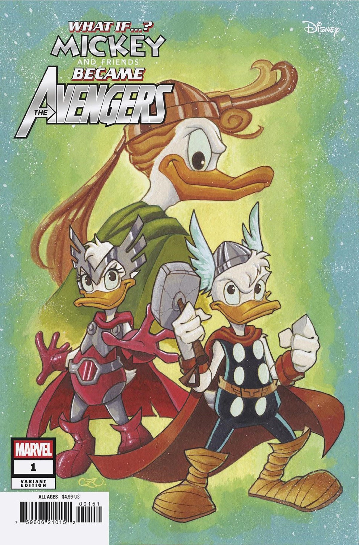 Marvel &amp; Disney: What If...? Mickey &amp; Friends Became The Avengers #1 Chrissie Zu Llo Variant