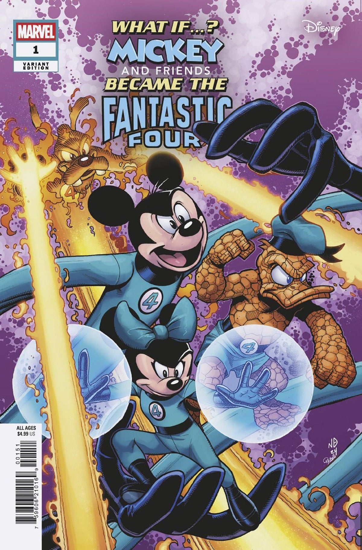 Marvel &amp; Disney: What If...? Mickey &amp; Friends Became The Fantastic Four (2025) #1E