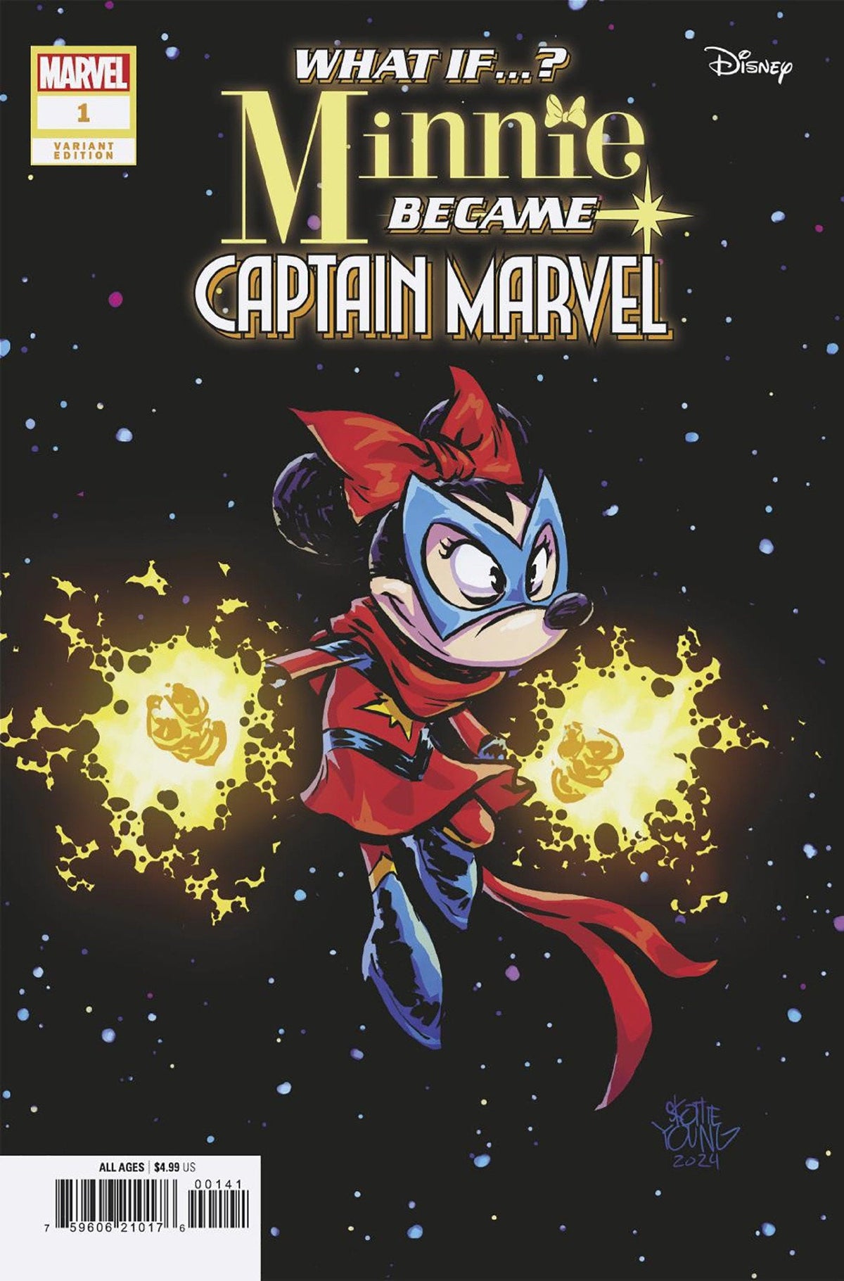 Marvel &amp; Disney: What If...? Minnie Became Captain Marvel (2025) #1D