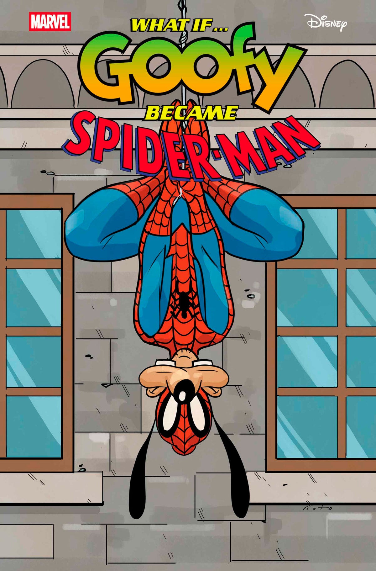 Marvel &amp; Disney: What If...? Goofy Became Spider-Man #1 Phil Noto Goofy Spider-Man Variant