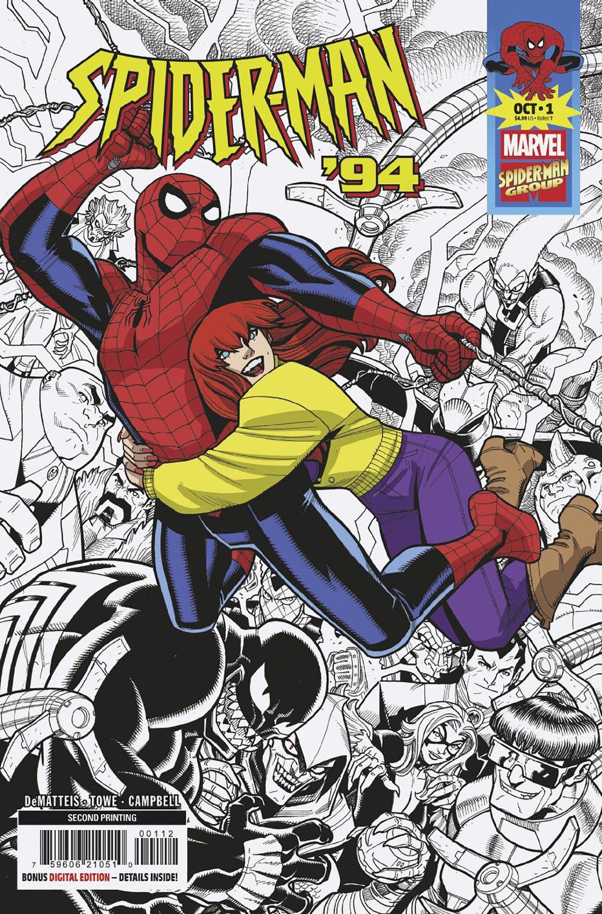 Spider-Man &#39;94 #1 Nick Bradshaw 2 Nd Printing Variant