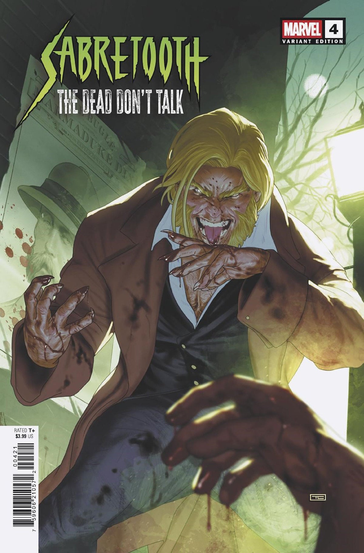 Sabretooth: The Dead Don&#39;T Talk #4 Taurin Clarke Variant