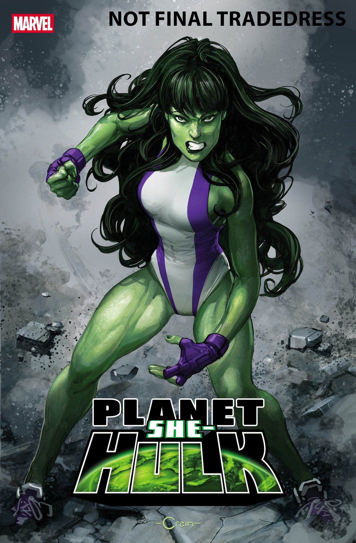 Planeta She-Hulk #3 Portada alternativa de Clayton Crain