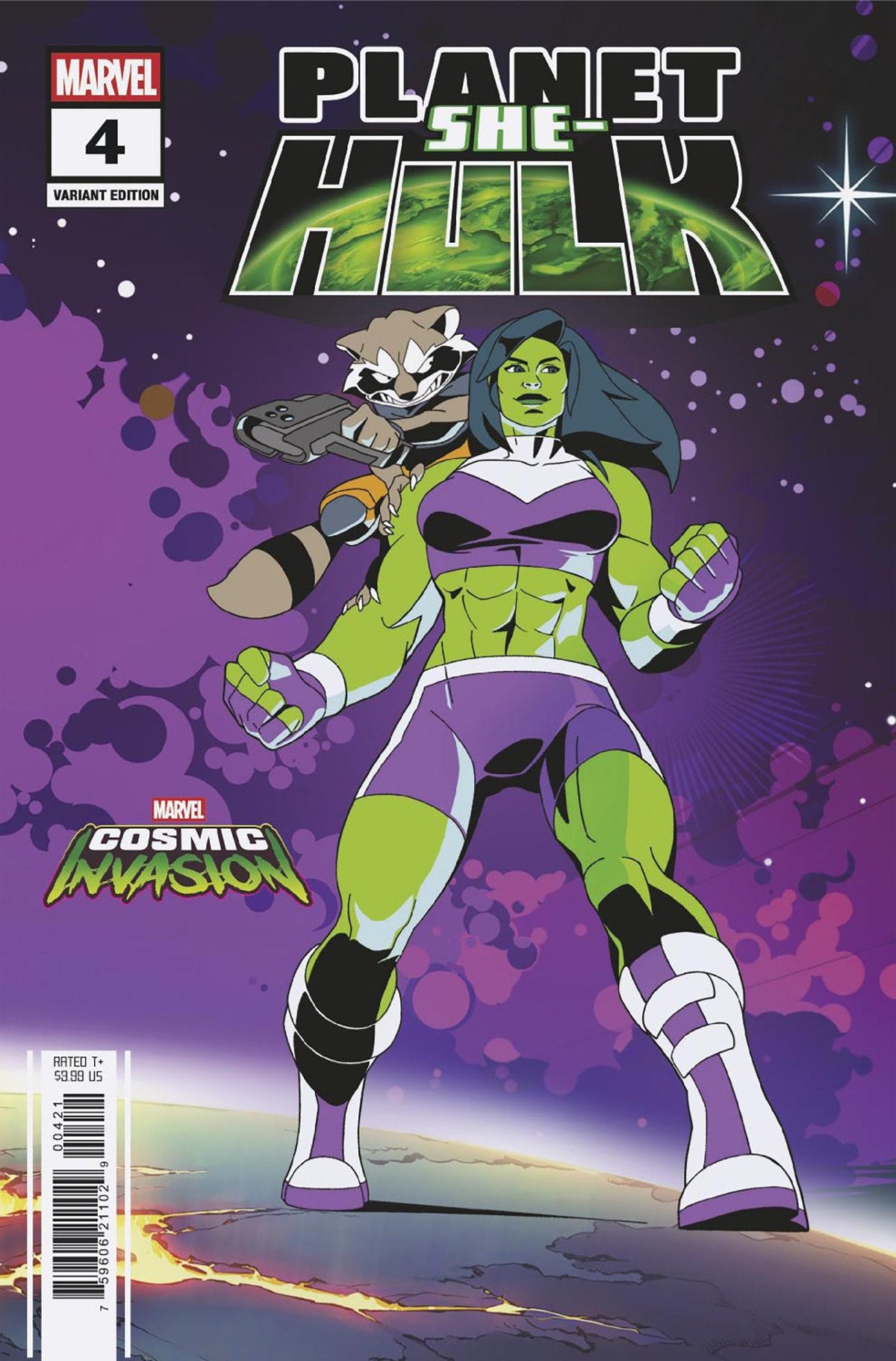 Planeta She-Hulk #4 Variante Invasión Cósmica de Marvel