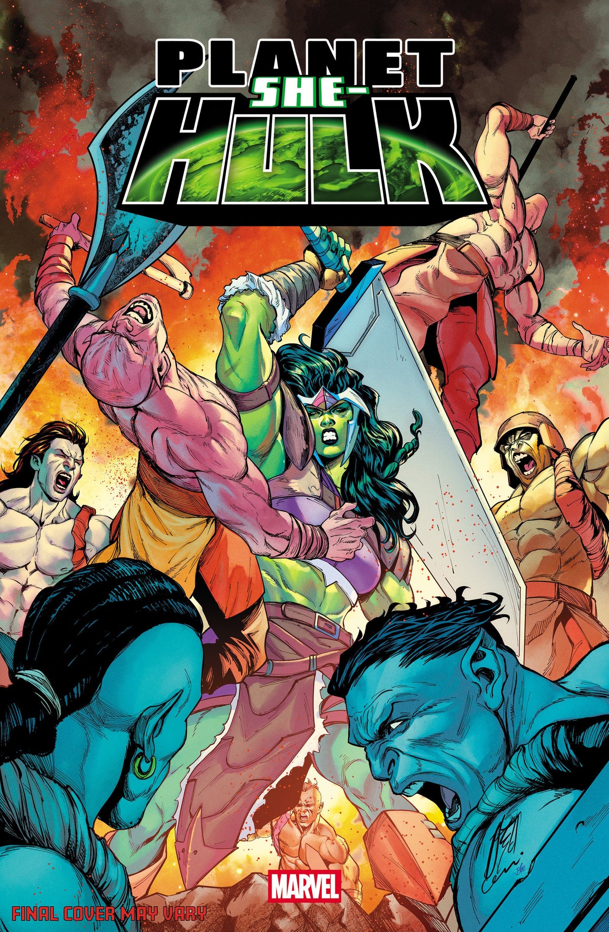 Planet She-Hulk #5 Portada variante de Stefano Caselli