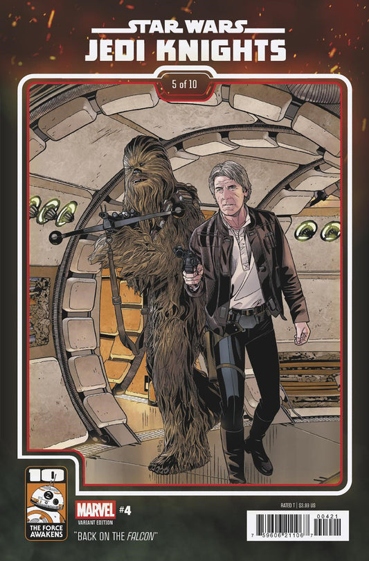 Star Wars: Jedi Knights #4 Chris Sprouse El despertar de la fuerza Variante del décimo aniversario