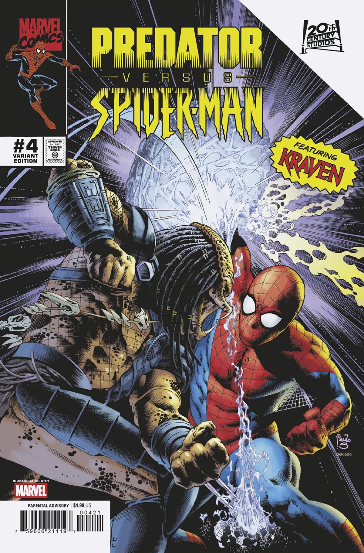 Predator vs.Spider-Man #4 Variante Paulo Siqueira