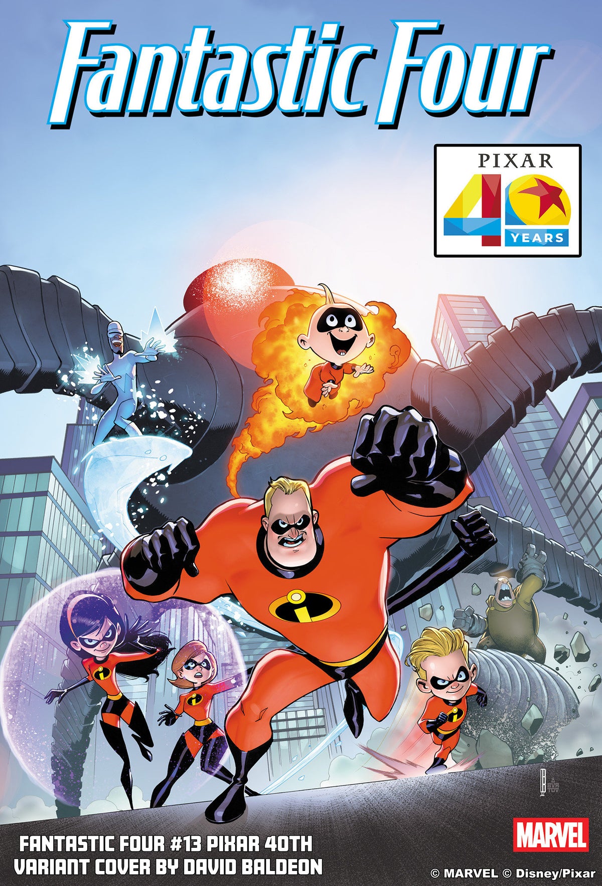 Fantastic Four #13 David Baldeon Pixar 40 Th Variant