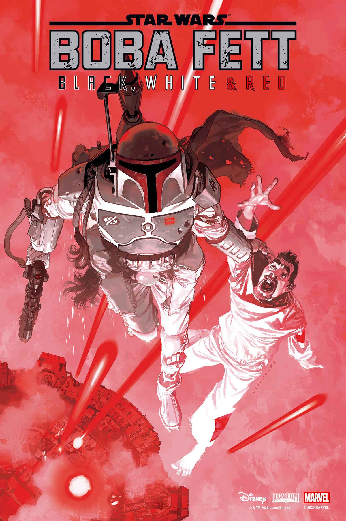 Star Wars: Boba Fett   Black, White &amp; Red #1 Josemaria Casanovas Variant