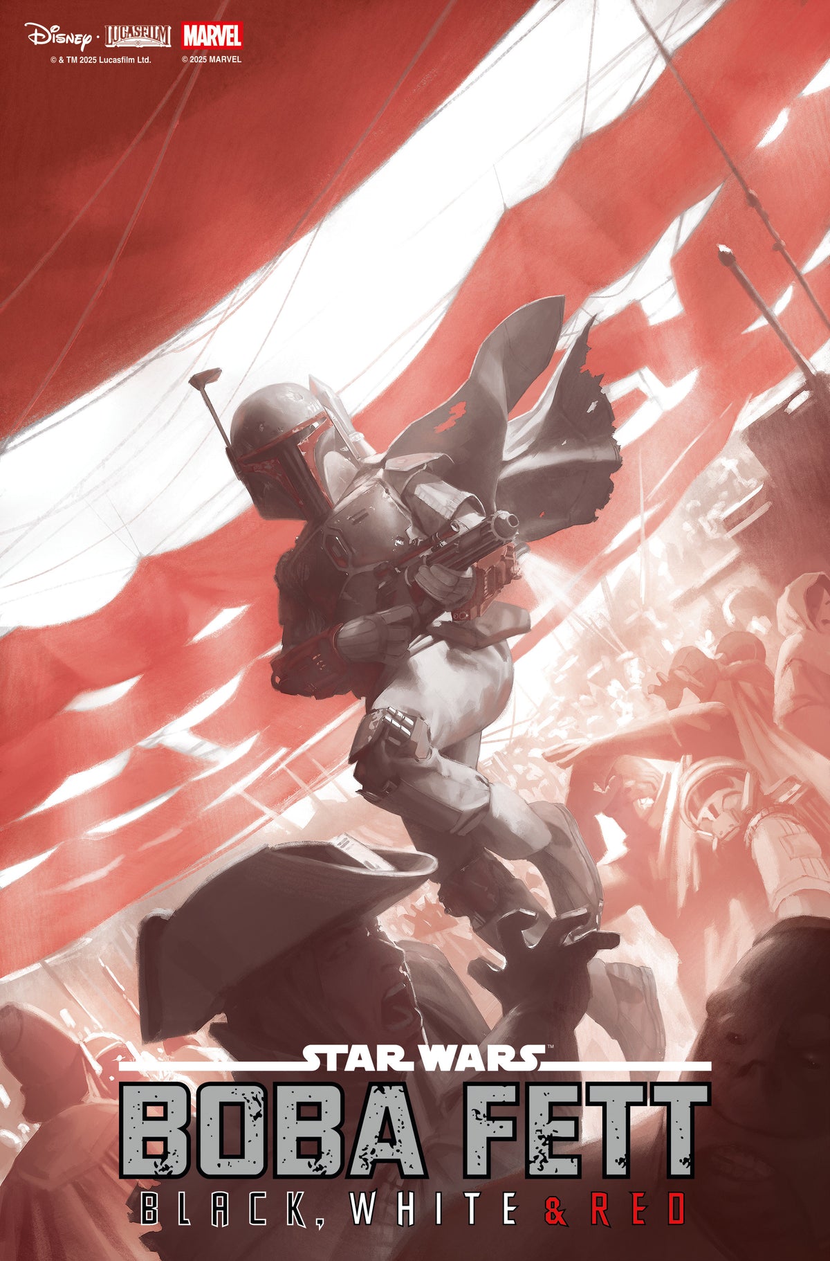 Star Wars: Boba Fett   Black, White & Red #2 Miguel Mercado Variant