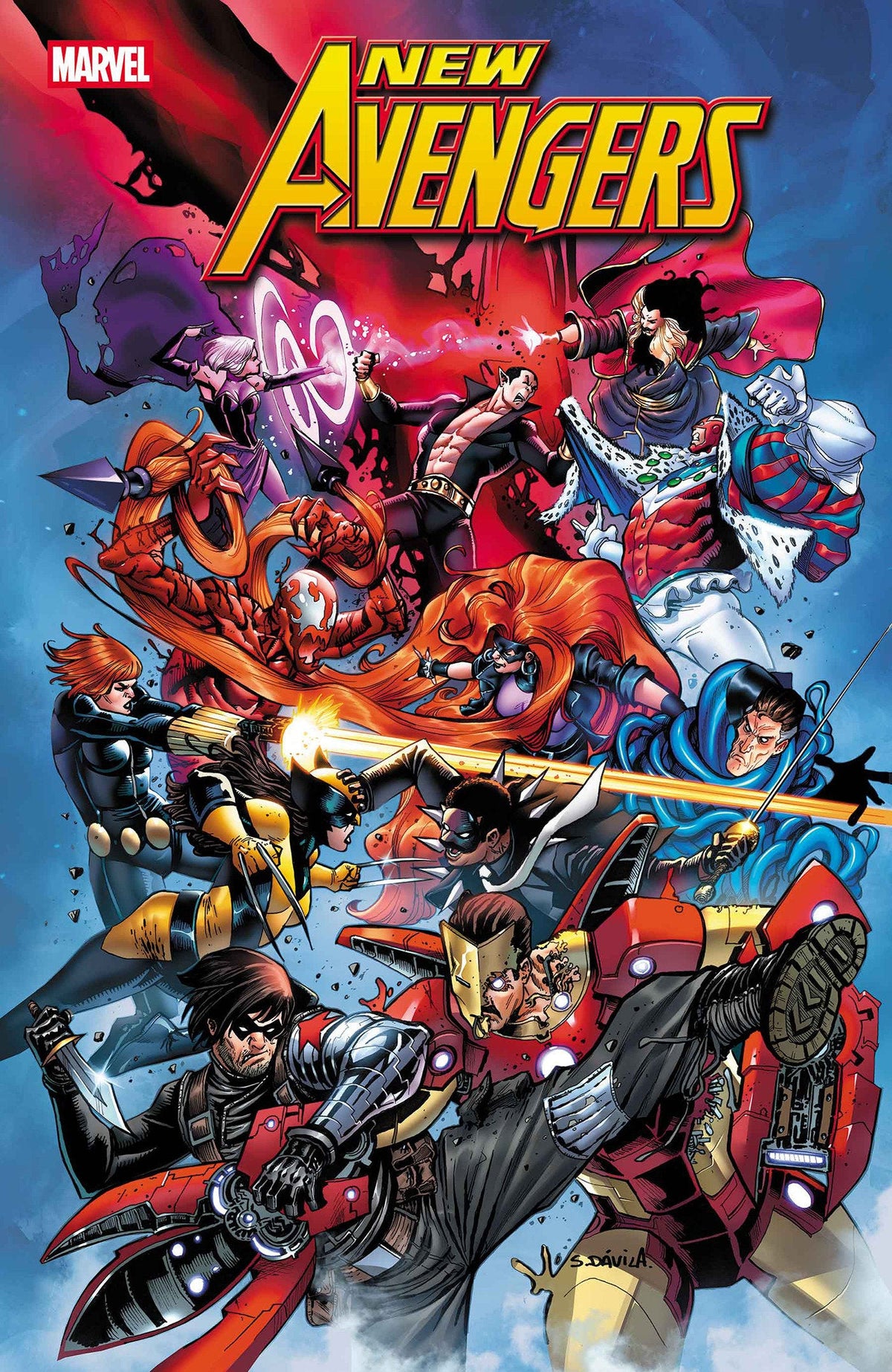 New Avengers #10 Portada alternativa de Sergio Davila