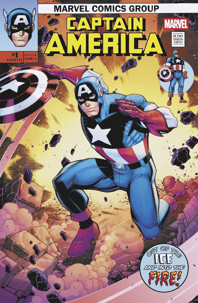 Captain America #1 Nick Bradshaw Retrovision Variant - Dad's Comic
