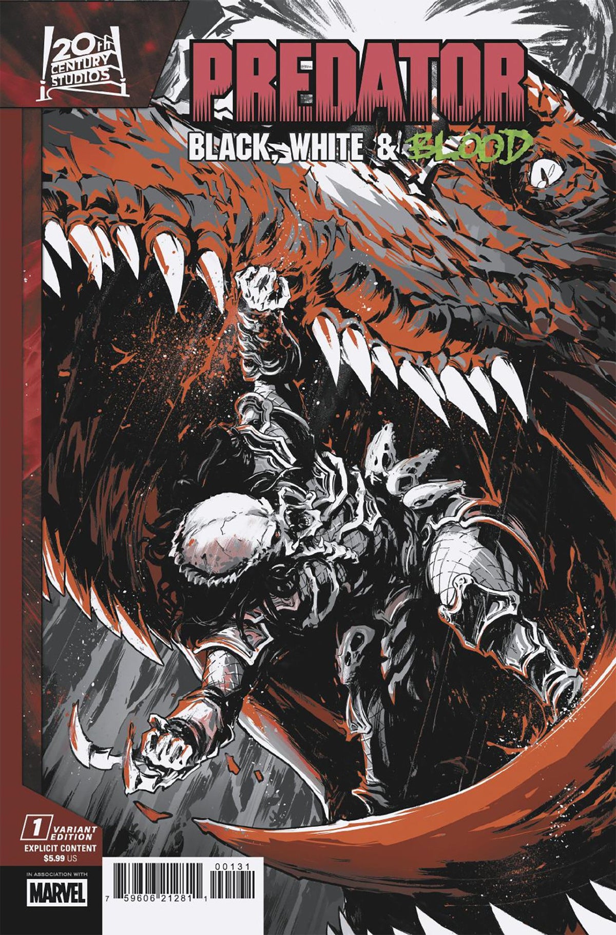 Predator: Black, White &amp; Blood #1 Paolo Villanelli Variant
