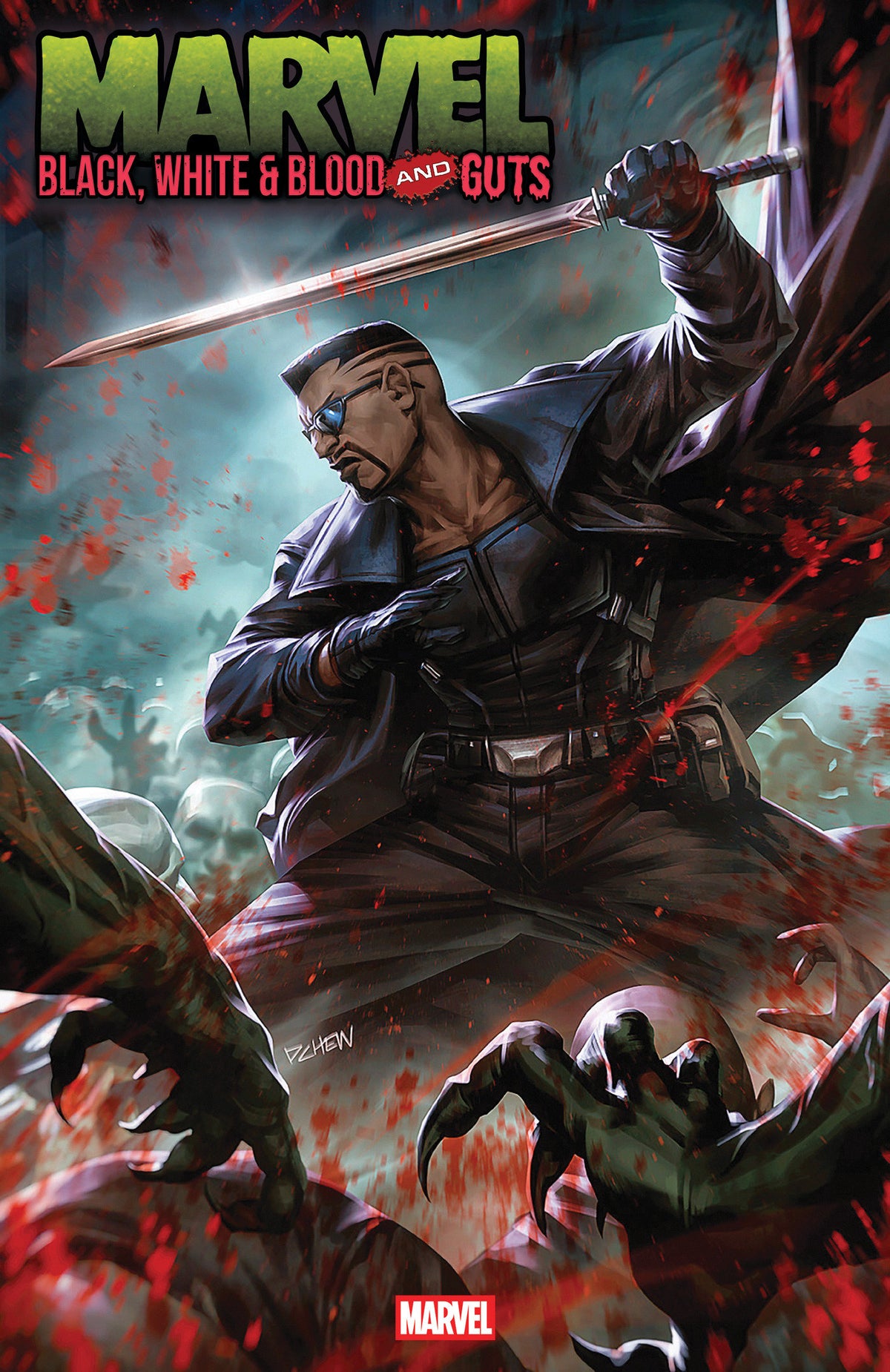 Marvel: Black, White &amp; Blood And Guts #1 Derrick Chew Variant